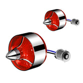 Classic Tri Bar 2" Clip-In Turn Signal Lens With LED & 1156 Plug For Harley