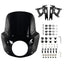 Fat Boy 11" 15" Windshield Road Warrior Fairing Air Deflector Fit 7" Headlight For Harley Fat Boy FLSTF 2000-2017
