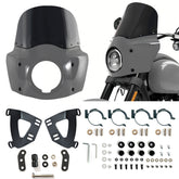 GUNSHIP GRAY Shell 11 inch Motorcycle Front Fairing For Road Warrior Fairing Only For Harley Softail Low Rider S FXLRS 2020-2024