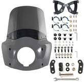 GUNSHIP GRAY Shell Low Rider S 11/15 inch Windshield Motorcycle Front Fairing For Road Warrior Fairing Only For Harley Softail Low Rider S FXLRS 2020-2024