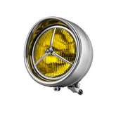 7" Tri Bar Bullet Style Chrome Headligh