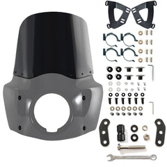 GUNSHIP GRAY Shell Low Rider S 11/15 inch Windshield Motorcycle Front Fairing For Road Warrior Fairing Only For Harley Softail Low Rider S FXLRS 2020-2024