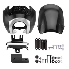 Front Headlight Fairing W/15" Windshield For Dyna 2006-2017 T-Sport 2000-2003