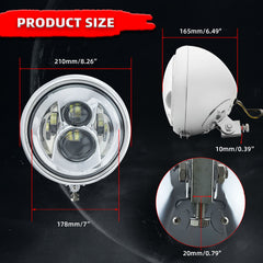 Motorcycle 7" LED Classic Headlight