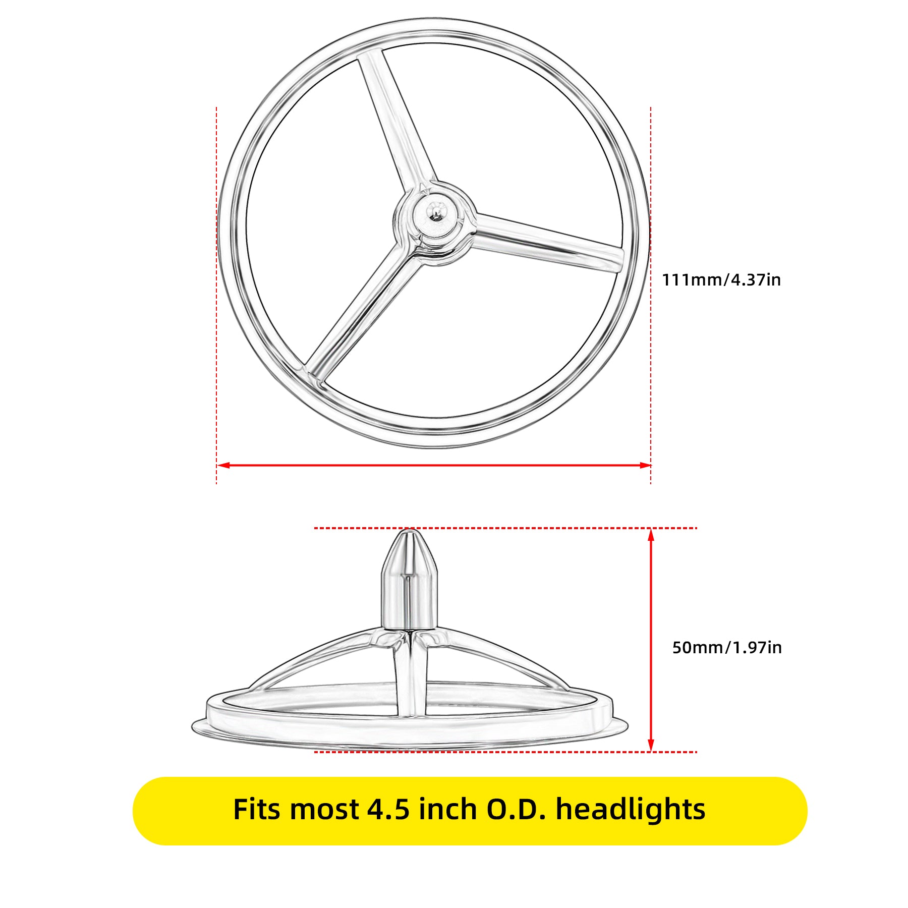 4.5 Inch(Sold a pair)