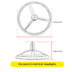 4.5 Inch(Sold a pair)