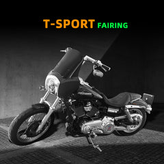 Front Headlight Fairing W/15" Windshield For Dyna 2006-2017 T-Sport 2000-2003