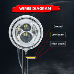 Motorcycle 7" LED Classic Headlight