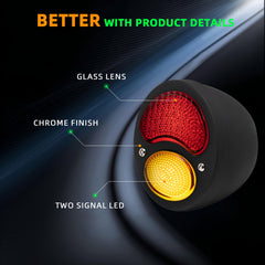Motorcycle LED Taillight For Harley Chopper Bobber Cafe Racer Duolamp Vintage Rear Stop Tail Lamp Brake Running Light