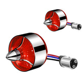 Classic Tri Bar 2" Clip-In Turn Signal Lens With LED & 1157 Plug For Harley