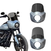 Barracuda Silver 11/15 inch Motorcycle Front Fairing For Road Warrior Fairing Only For Harley Softail Low Rider S FXLRS 2020-2024