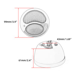 Motorcycle LED Taillight For Harley Chopper Bobber Cafe Racer Duolamp Vintage Rear Stop Tail Lamp Brake Running Light