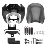 Front Headlight Fairing W/15" Windshield For Dyna 2006-2017 T-Sport 2000-2003