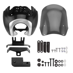 Front Headlight Fairing W/15" Windshield For Dyna 2006-2017 T-Sport 2000-2003