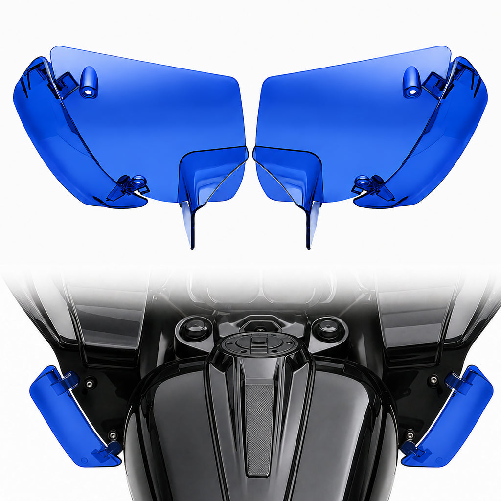 Wind Air Deflector Fairing Side Wings for Harley Road Glide 2024+, Windshield Deflectors for 2024-2026 CVO Road Glide ST FLTRXSTSE 2024-2026 Road Glide FLTRX 2023-2026 CVO Road Glide FLTRXSE