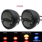 Motorcycle LED Tail Light with Turn Signals Brake Lights for 12V Ford Model A Hot Rod Street Rod Rat Rod Classic Custom Cars Trucks