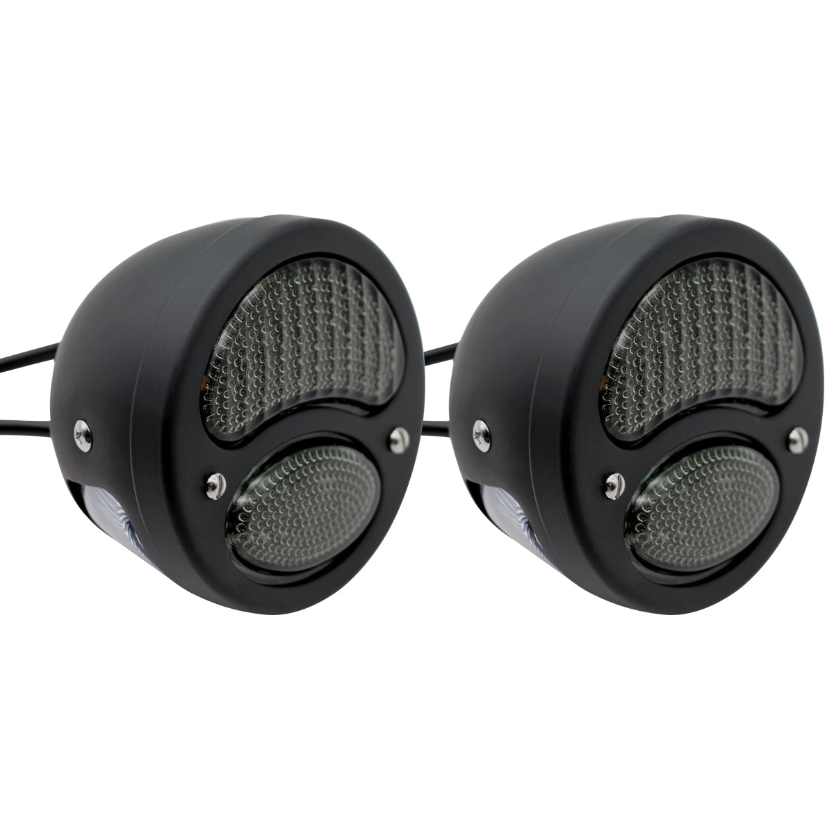 2Pcs Vintage Duolamp LED Tail Light 12V Rear Stop Indicator with Turn Signals and License Plate Lamp Smoke Lens Universal for Ford Model A Hot Street Rat Rod Classic Custom Cars Trucks Main image