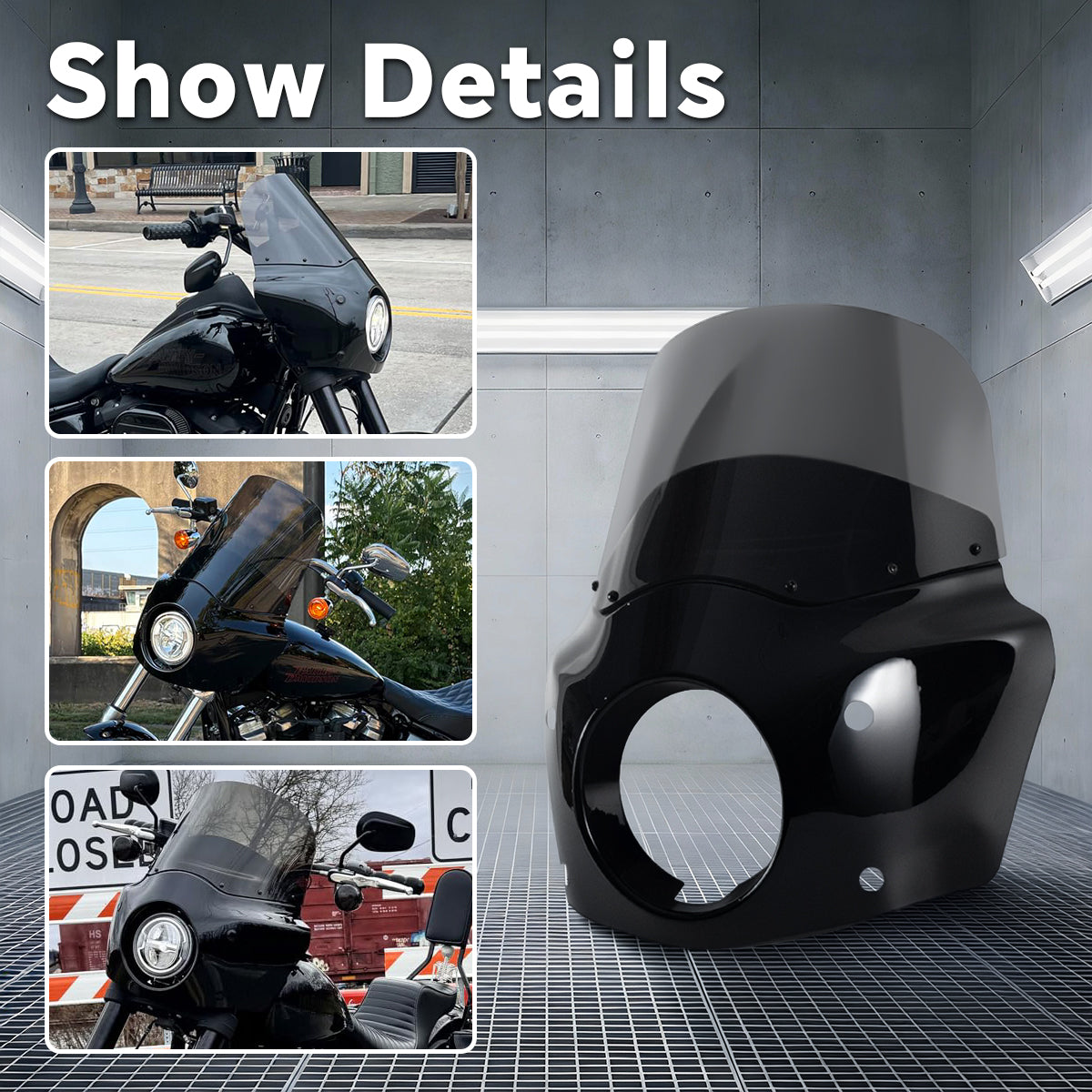 11 inch Motorcycle Front Fairing For Road Warrior Fairing Only For Harley Softail Low Rider S FXLRS 2020-2024
