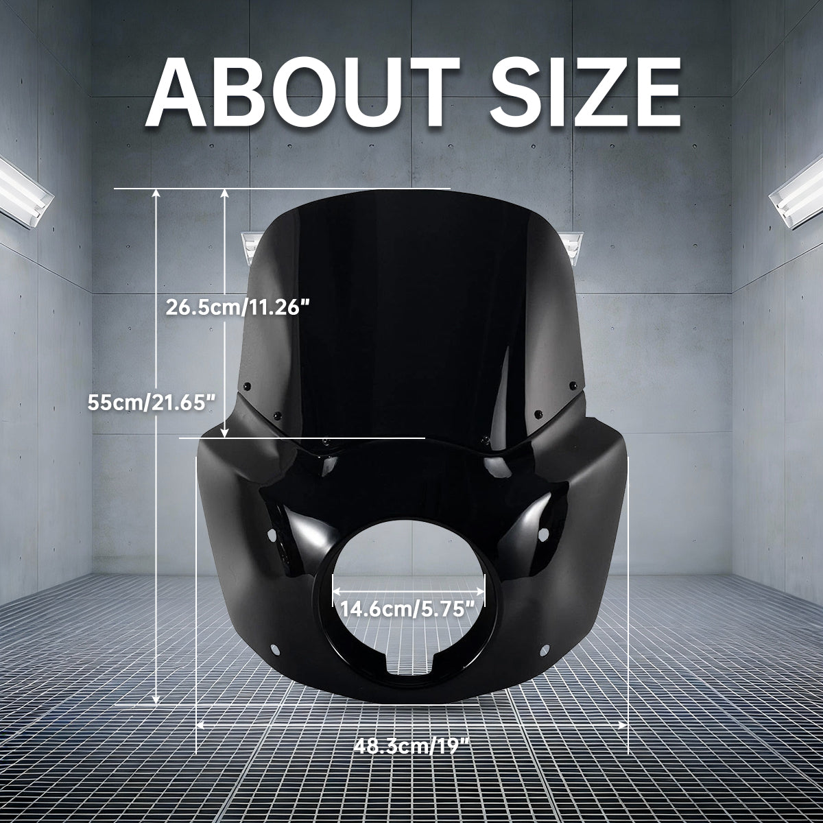 11 inch Motorcycle Front Fairing For Road Warrior Fairing Only For Harley Softail Low Rider S FXLRS 2020-2024