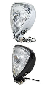 Motorcycle LED Headlight CustomTriangle Front Spotlight Vintage Head-Lamp