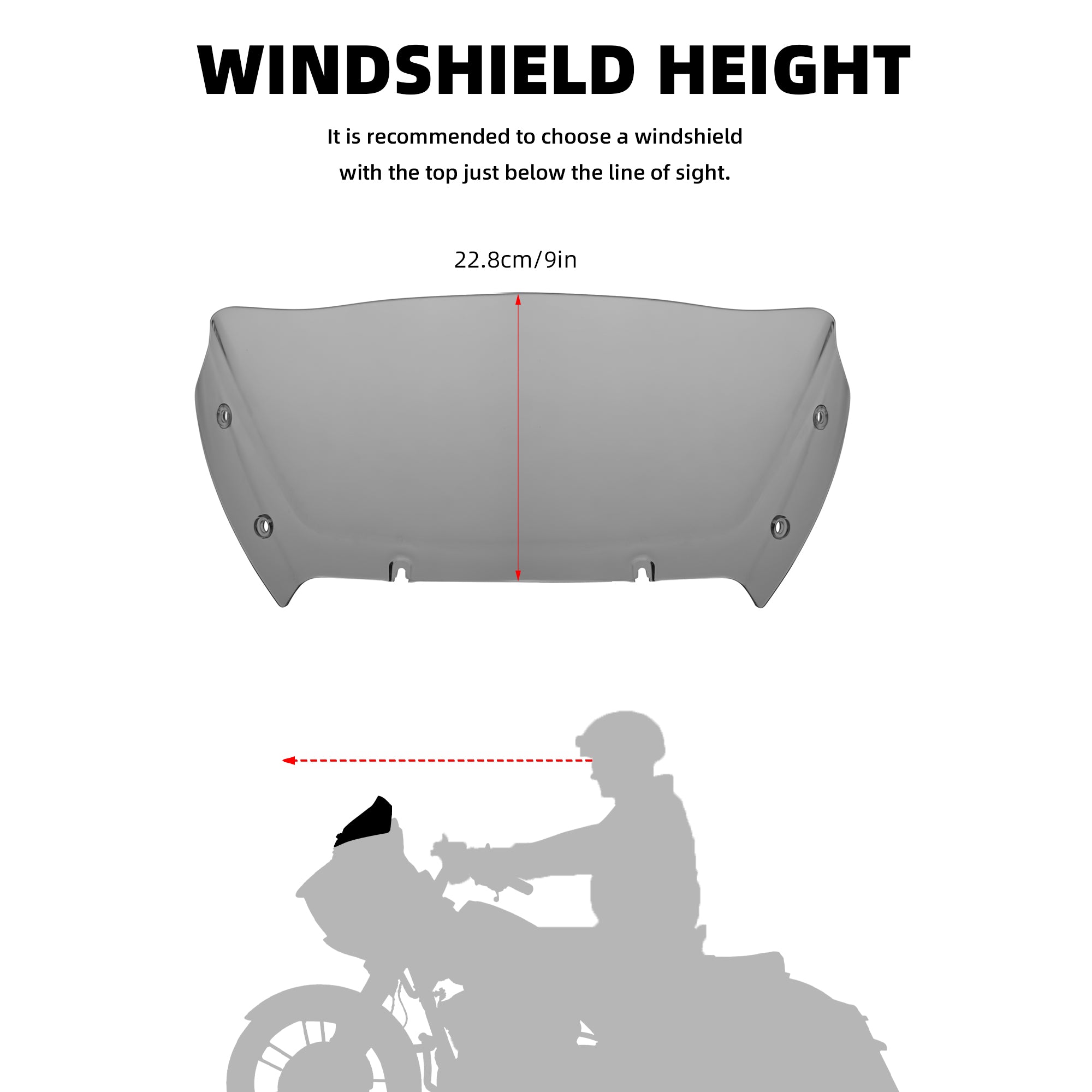 " Wave Windshield Windscreen Air Deflector for Harley CVO Road Glide FLTRXSE 2023-up, CVO Road Glide ST FLTRXSTSE 2024-up, Road Glide FLTRX 2024-up Accessories