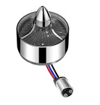 Classic Tri Bar 2" Clip-In Turn Signal Lens With LED & 1157 Plug For Harley