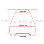 15“ Motorcycle Windshield Universal For Harley Davidson Honda Kawasaki Suzuki Triumph Yamaha Indian Victory