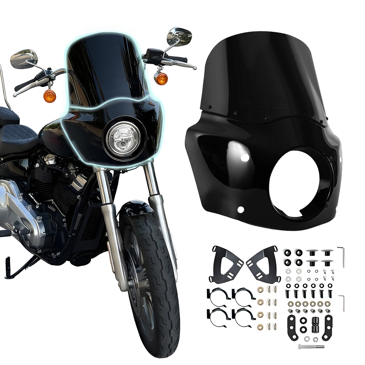 11 inch Motorcycle Front Fairing For Road Warrior Fairing Only For Harley Softail Low Rider S FXLRS 2020-2024 Main image