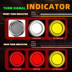 Motorcycle LED Bullet Turn Signals Front Rear Indicator