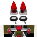 3 1/4" Motorcycle Turn Signal 2 Pack Bullet LED Rear Tail Light for Harley Softail Electra Glide Fatboy Heritage Softail Road Glide Softail Springer Tour Glide