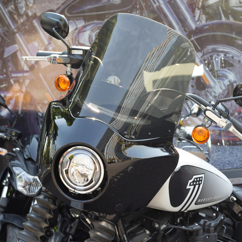 Softail Street Bob Front Fairing W/15" 11" Windshield For Harley Softail Street Bob FXBB FXBBS 2018-2024, Softail Standard FXST 2020-2024
