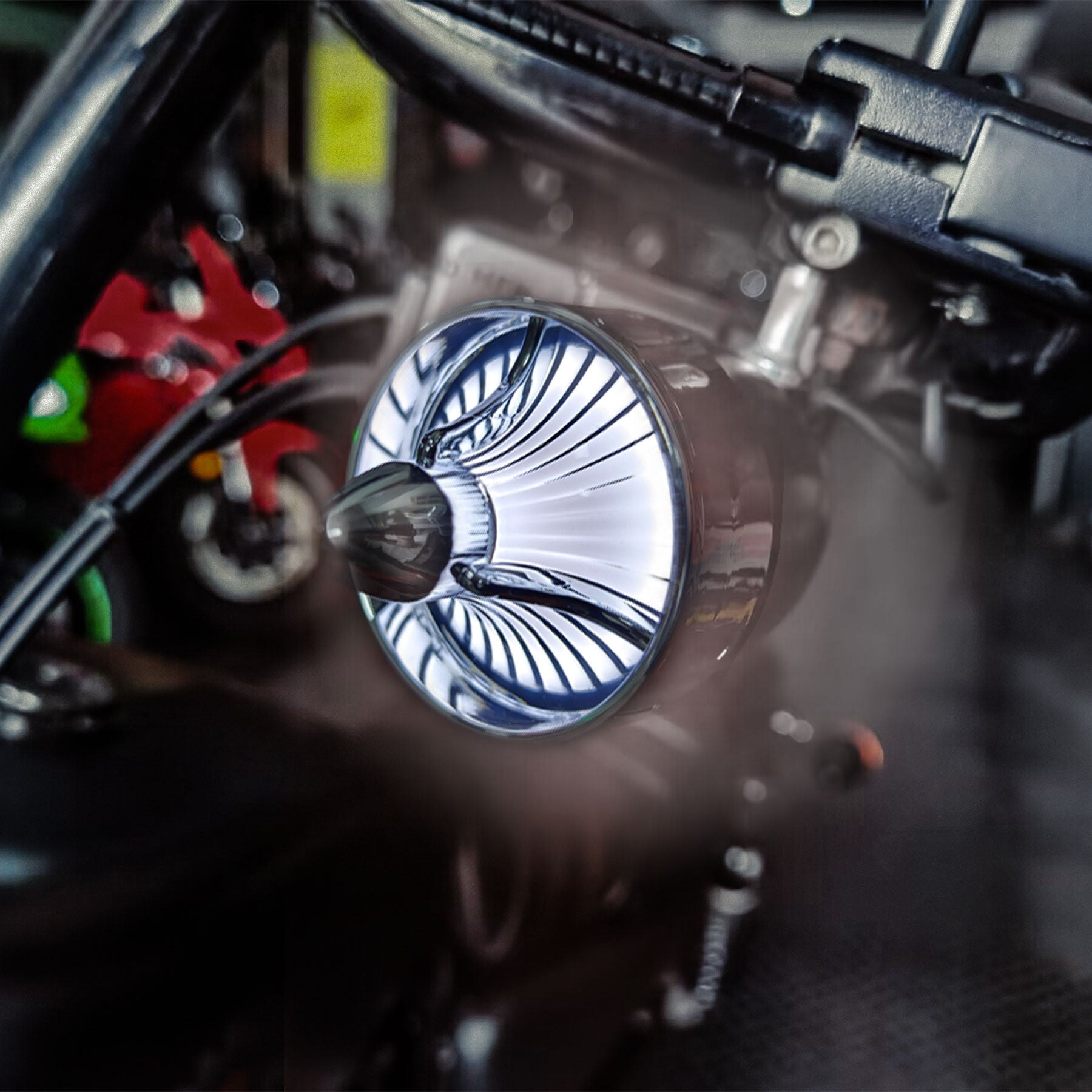 Classic 2" Clip-In Turn Signal Lens With LED & 1156 Plug For Harley
