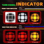 Motorcycle LED Grill Turn Signals Front Rear Indicator