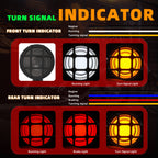 Motorcycle LED Grill Turn Signals Front Rear Indicator