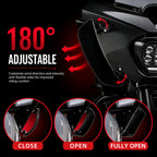 Wind Air Deflector Fairing Side Wings for Harley Road Glide 2024+, Windshield Deflectors for 2024-2026 CVO Road Glide ST FLTRXSTSE 2024-2026 Road Glide FLTRX 2023-2026 CVO Road Glide FLTRXSE