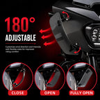Wind Air Deflector Fairing Side Wings for Harley Road Glide 2024+, Windshield Deflectors for 2024-2026 CVO Road Glide ST FLTRXSTSE 2024-2026 Road Glide FLTRX 2023-2026 CVO Road Glide FLTRXSE
