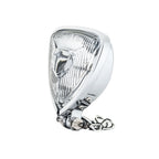 Motorcycle LED Headlight CustomTriangle Front Spotlight Vintage Head-Lamp