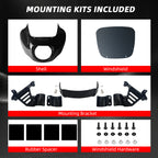 Front Quarter Fairing Low Rider S  9“/13" Windshield Mounting Bracket Kit For Harley Softail Street Bob Low Rider S FXLRS Standard FXST 2018+