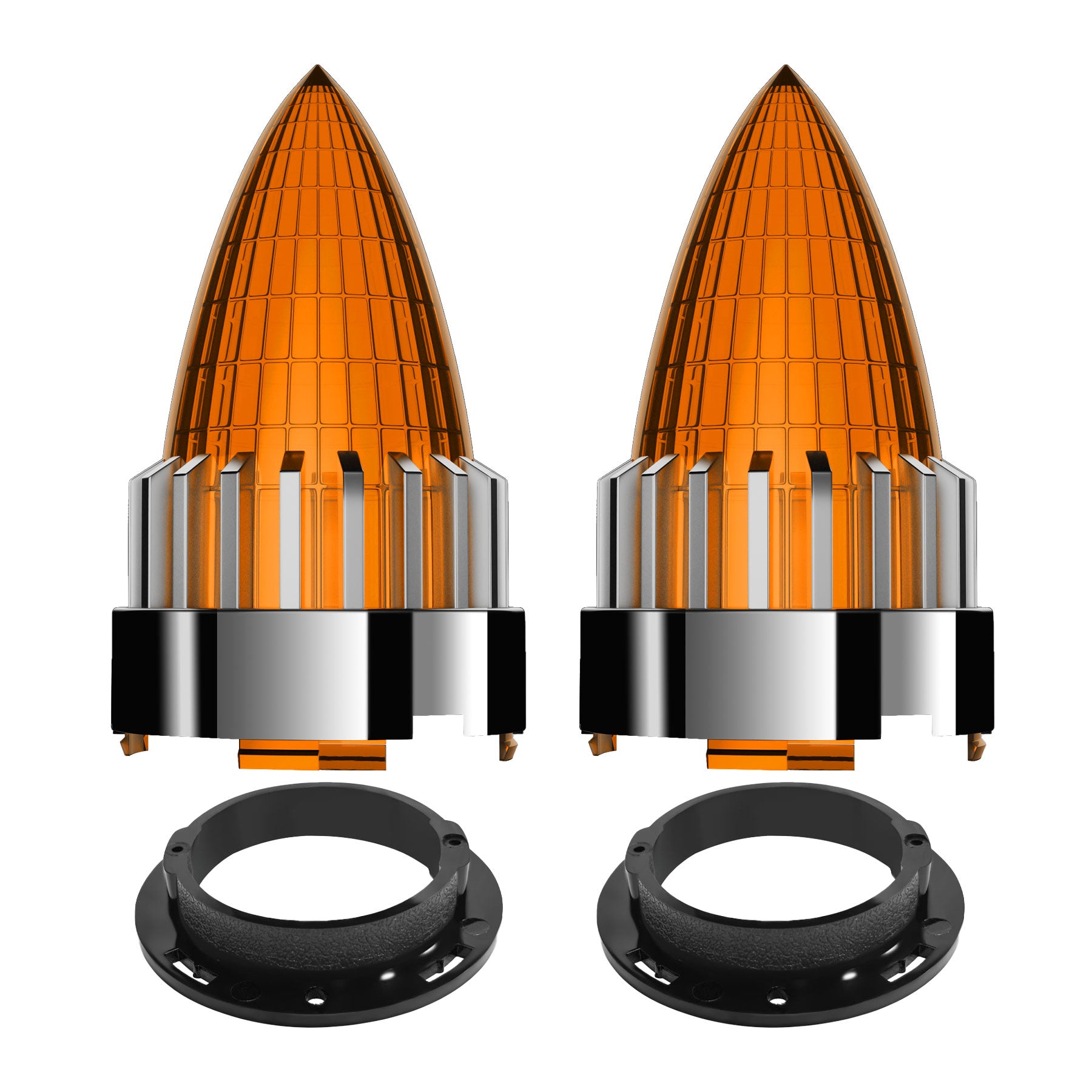 Retro Bullet 3 1/4" Screw-in Turn Signal Lens For Harley Heritage Road King Electra Glide