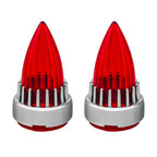 2" Motorcycle Turn Signal Clip-on Rear Tail Light Lens Covers for Harley Softail Street Road Glide Sportster Dyna Deluxe
