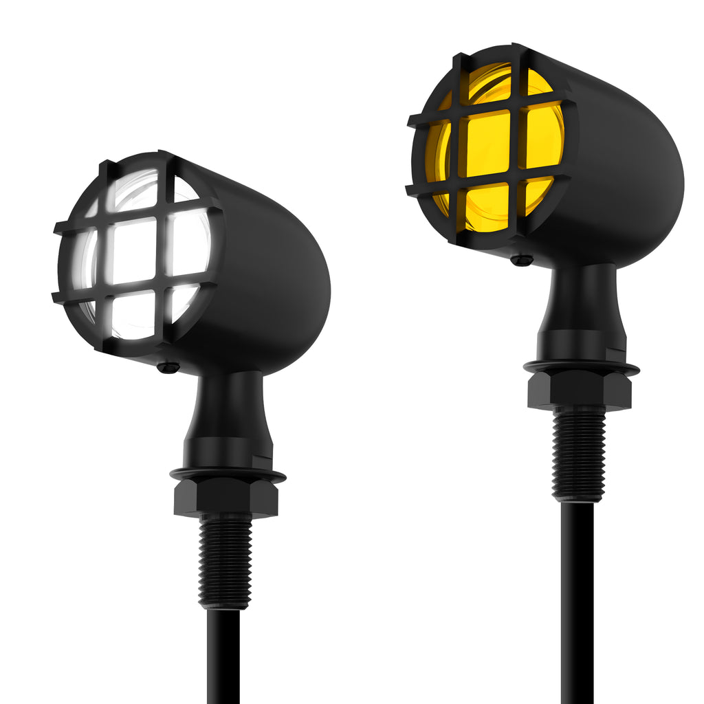 Motorcycle LED Grill Turn Signals Front Rear Indicator