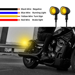 Motorcycle LED Bullet Turn Signals Front Rear Indicator