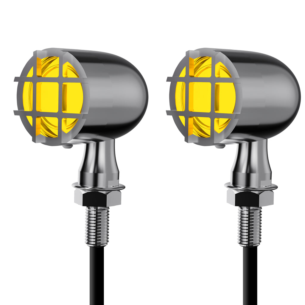 Motorcycle LED Grill Turn Signals Front Rear Indicator