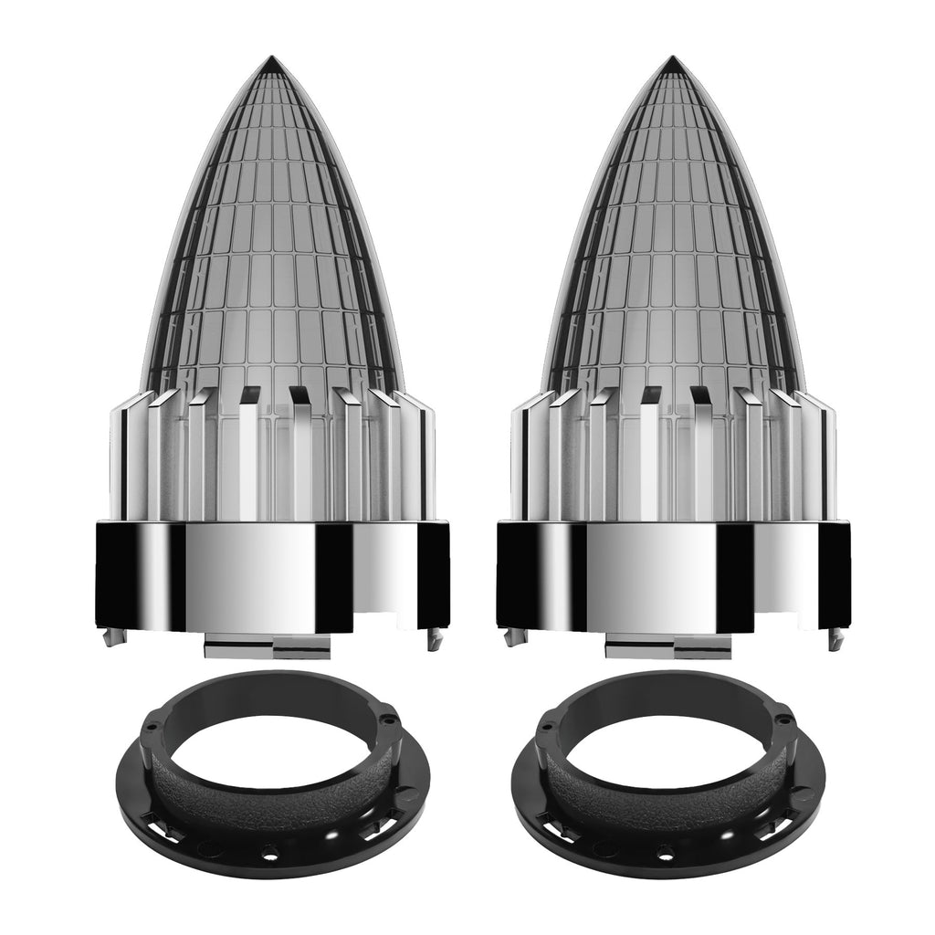 Retro Bullet 3 1/4" Screw-in Turn Signal Lens For Harley Heritage Road King Electra Glide
