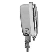 Motorcycle LED Headlight Upgraded High Low Beam Front Lamp, Triangle Light Bottom Mount Universal Fit for Chopper Bobber