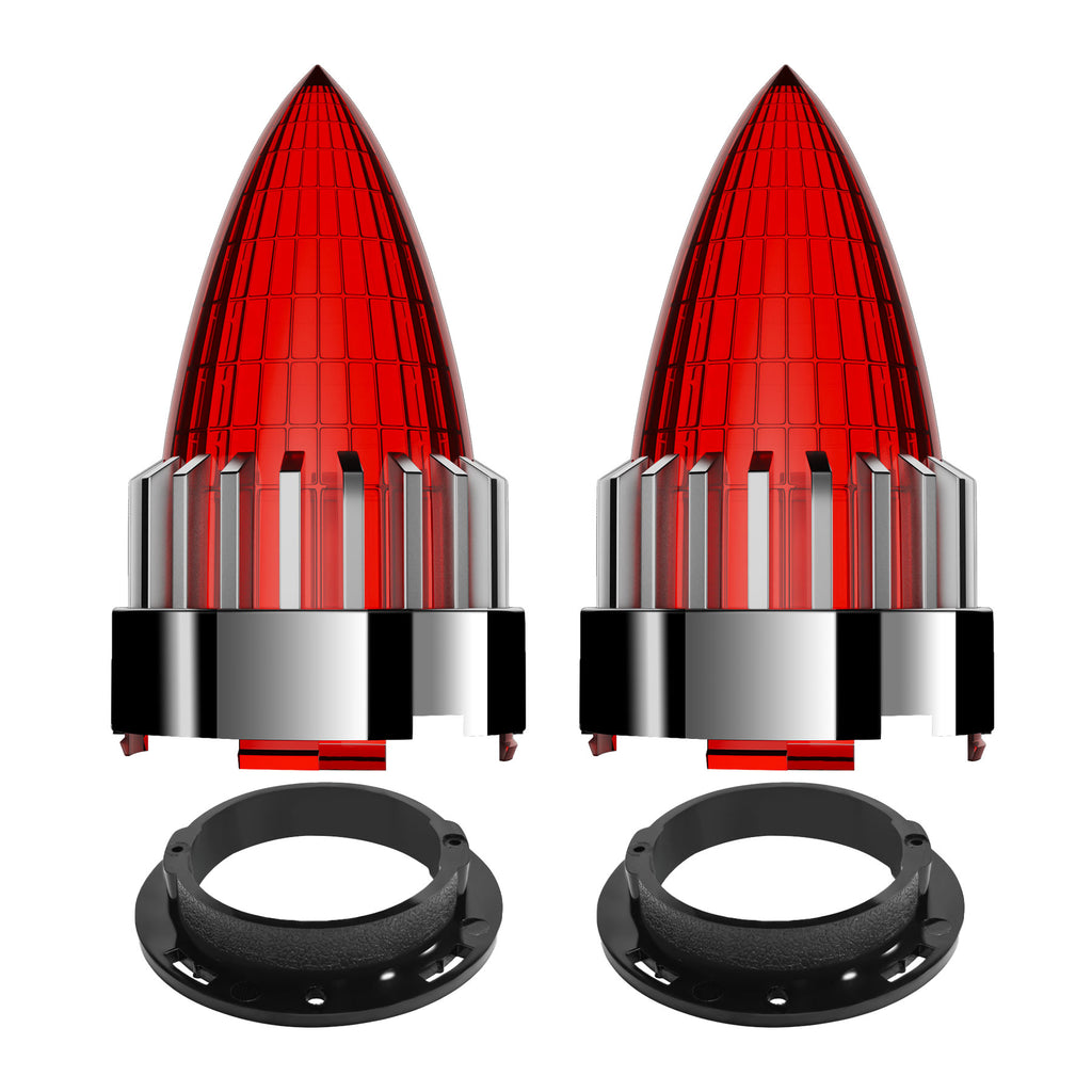 Retro 3 1/4" Screw-In Turn Signal Lens For Harley Heritage Road King Electra Glide