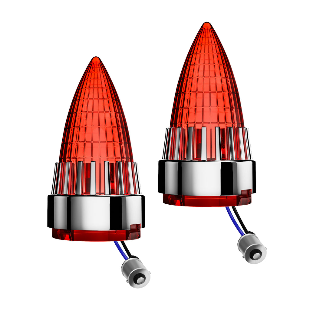 Classic Bullet 2" Clip-In Turn Signal Lens With LED & 1156 Plug