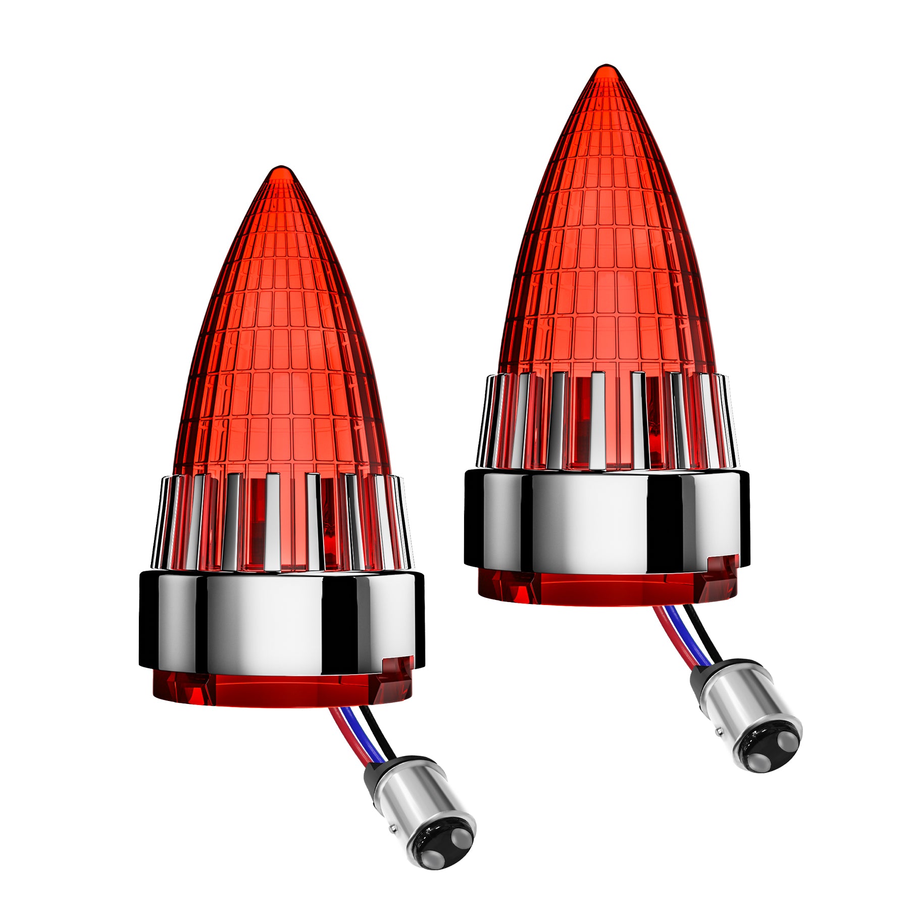 Classic Bullet 2" Clip-In Turn Signal Lens With LED & 1157 Plug Main image