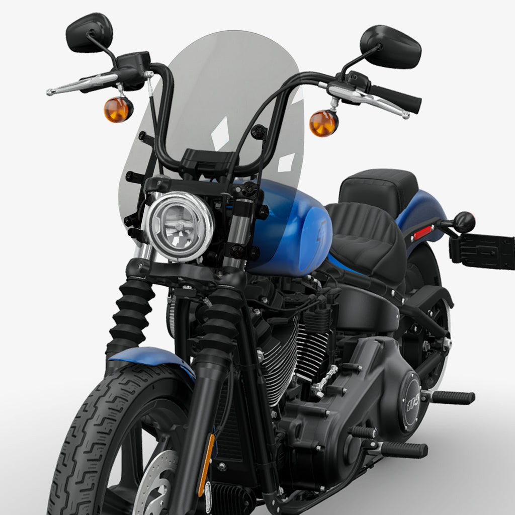 Motorcycle Windshield Motorcycle Windscreen Fit for Harley Softail Street Bob FXBB FXBBS Standard FXST Low Rider FXLR Rocker FXCW Dyna Super Glide FXD