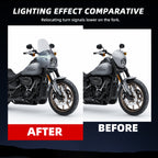 Barracuda Silver 15 inch Motorcycle Front Fairing For Road Warrior Fairing Only For Harley Softail Low Rider S FXLRS 2020-2024